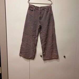 GAP Women's Blue Jeans Pink Rinse Wide Leg